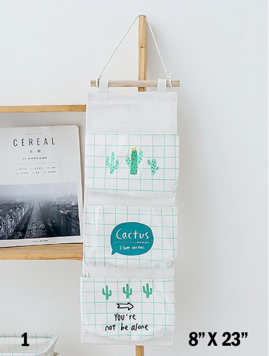 Cactus 3 Pocket Organizer Storage Rack